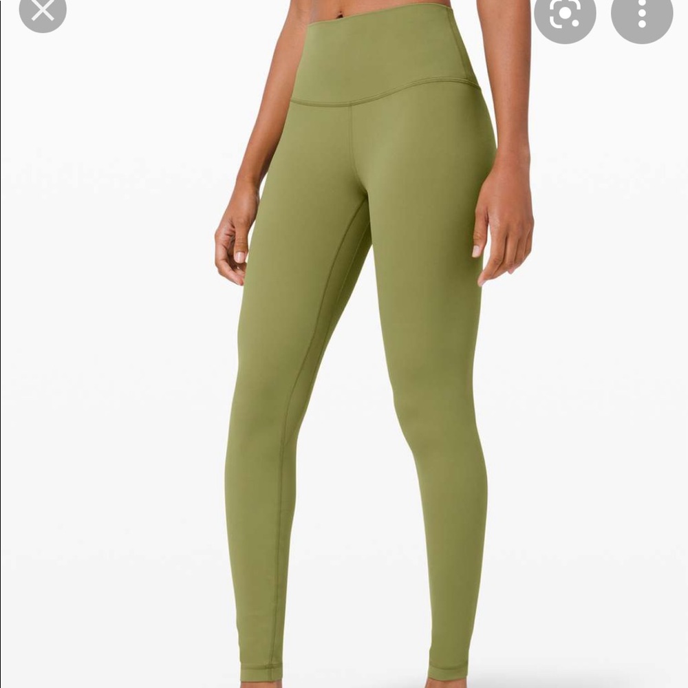 Bronze Green 28” Lululemon Align Leggings.  Size 4